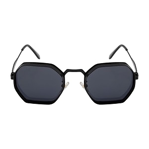 ted smith men39s women39s uv protection metal hexagon sunglasses