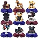 Teddy Bear Baby Shower Table Decorations, Tartan Plaid Centerpieces