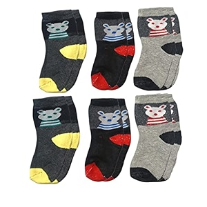Teddy Bear Design Woolen Socks For Kids
