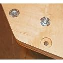 Tee Nut Mild Steel Zinc Plated | Four Claws Furniture Nut, Wood T-Nut (M6, Pack Of 100)