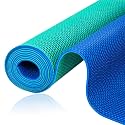 TEEMO 1Pcs Non Slip Pool Mats for Deck 3x10ft Rubber Drainage Mat Pool Mats for Deck Pool Bathroom Flooring Double Sided Colored Rubber Mat for Floor Outdoor Indoor Supplies (Blue and Green)