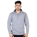 Teemoods Solid Hooded Sweatshirt for Men -