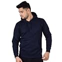 Teemoods Solid Hooded Sweatshirt for Men -
