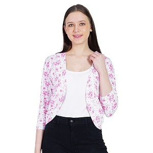 teemoods women39s fashionable cotton shrug - 34 sleeve v-neck design perfect summer layering piece lightweight amp breathable available in plus sizes