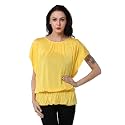 Teemoods Women39s Short Sleeve Blouson Top -