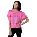 Teemoods Women39s Short Sleeve Blouson Top -