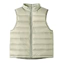 Teen Girls Down Vest Lightweight Packable Puffer Vest Kids Outdoor Zip Up Sleeveless Jacket Boys Fall Winter Warm Coat