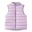 Teen Girls Down Vest Lightweight Packable Puffer Vest Kids Outdoor Zip Up Sleeveless Jacket Boys Fall Winter Warm Coat