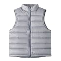 Teen Girls Down Vest Lightweight Packable Puffer Vest Kids Outdoor Zip Up Sleeveless Jacket Boys Fall Winter Warm Coat