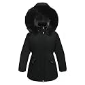 Teen Girls Long Parka Coats Fleece Hood Winter Warm Puffer Jackets Kids Waterproof Hiking Ski Down Outwear Clothes