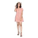 TeenTrums Cotton Mini Dress for Girls Polka