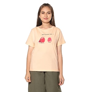 TeenTrums Girl Cotton Graphic Print Tee