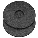 Teenyyou 2 Pcs 12" Black Floor Buffer Pads for Machine