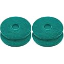 Teenyyou 2 Pcs 12" Green Floor Buffer Pads for Machine