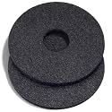 Teenyyou 2 Pcs 17" Black Floor Buffer Pads for Machine