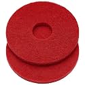 Teenyyou 2 Pcs 20" Red Floor Buffer Pads for Machine