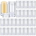 Teenyyou 30 Pcs Empty Deodorant Containers Lip Balm Tubes, 30 ml, Clear