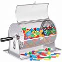 Teenyyou Raffle Drum with Stand,Hold 2500 Ticket Metal Spinner Cage, Silver