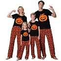 TEERAPHIQUE Halloween Pajamas for Family Couples Holiday PJS Matching Sets