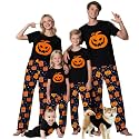 TEERAPHIQUE Halloween Pajamas for Family Couples Holiday PJS Matching Sets