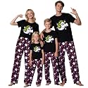 TEERAPHIQUE Halloween Pajamas for Family Couples Holiday PJS Matching Sets