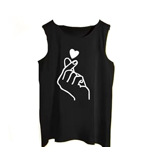 Tees Collection Men Printed Sleeveless Vest Cotton