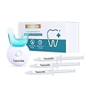 Teesmile Teeth Whitening Kit, Featuring an LED Light for Quick Results. This Non-Sensitive Formula whitens Teeth in just 10 Minutes, gels to Effectively Combat Stains from Coffee Smoking Wine soda
