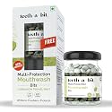 Multiprotection Cardamom Fennel Mint Mouthwash Bits | No Alcohol, Artificial Flavors & Colors | Fights Germs | Freshens Mouth | Equal to 1200ml of liquid mouthwash (1 Pack, 60 Count)