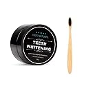 Teeth Whitening Charcoal Powder + Bamboo Brush Oral Care Set, WUBLSYAN Natural Activated Charcoal Teeth Whitener Powder, No Hurt on Enamel or Gum