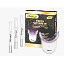 Teeth Whitening Kit - Hydrogen Carbamide Peroxide Gel Pen Strips for Sensitive Teeth, Gum, Braces Care - 32X LED Light Tooth Whitener - Professional Oral Care Kit with 2 Mouth Trays