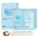 Teeth Whitening Strips - Professional White Strips for Sensitive Teeth Whitening Kit, Enamel Safe Coconut Whitener Strip for Teeth Whitening, Effective for Teeth Stains Remove (28 Strips)