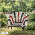 TEETLEY Swing Chair for Adult, Children Cotton Hammock Bamboo, Cotton Hammock