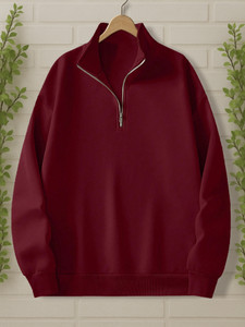 TeeWink Full Sleeve Solid Men Sweatshirt