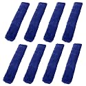 Tegeme 8 Pcs Motorcycle Tie Down Straps Soft Loop Covers, Blue