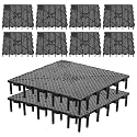 TEHAUX Aquarium Bottom Filter Plate 10 pack Pvc Fish Tank Bottom Filter Splicing Board for under Gravel Filtration Tank Divider for Breeding Large Fish 5.90 X 5.90 X 1.06 in