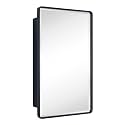 TEHOME Farmhouse Black Recessed Rectangle Bathroom Medicine Cabinet 20x30