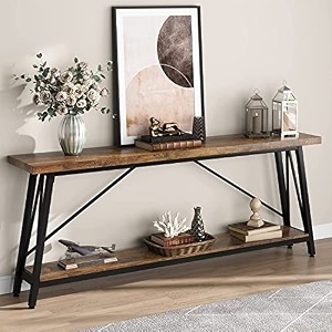 tekavo console tables for living room  entryway table  150 cm long  rustic color  long narrow hallway tablediy