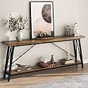 TEKAVO Console Tables for Living Room | Entryway Table | 150 Cm Long | Rustic Color | Long Narrow Hallway Table/DIY