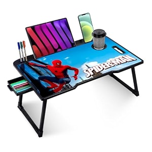 tekcool office workstation for homewriting amp study folding furniture for schoolwork from home multipurpose use spiderman