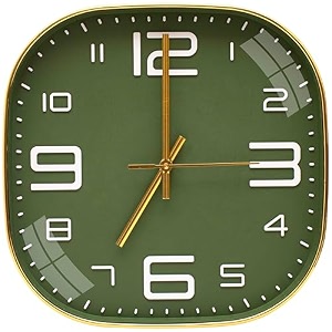 tekcool plastic analogue wall clock 1234 silent quartz decorative latest wall clock non-ticking classic clock battery operated round easy to read for roomhomekitchenbedroomofficeschoolmehendi39