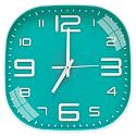 TEKCOOL Plastic Analogue Wall Clock 12" Silent Quartz Decorative Latest Wall Clock Non-Ticking Classic Clock Batery Operated Round Easy to Read for Room/Home/Kitchen/Bedroom/Office/School.Light Green'
