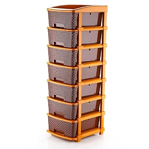 tekcool plastic drawer organizer self standard rectangular multi purpose modular drawer system large chest of drawer organizer for home officeproduct dimension when assembeled 7xl coffee