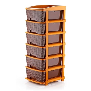 tekcool plastic drawer organizer self standard rectangular multi purpose modular drawer system large chest of drawer organizer for home officeproduct dimension when assembeled 6xl coffee