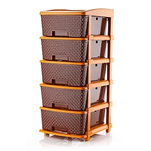 tekcool plastic drawer organizer self standard rectangular multi purpose modular drawer system large chest of drawer organizer for home officeproduct dimension when assembeled 5xl coffee