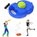 TEKCOOL Tennis Trainer (Pack of 1) Rebound with String Tennis Set Self Practice Ball with String Cricket Trainer Rebound Ball with Rope Fill Sand or Water (1)