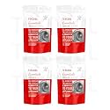 TEKCOOL Washing Machine Cleaner, Descaler for Washing Machine Front Load and Top Load, Washing Machine Cleaning Powder, Descaling Powder for Washing Machine (Red, Pack of 4).