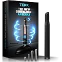 Tekk Short Antenna Compatible with 1998-2026 Motorcycles/Street Glide/Electra Glide/Road Glide/TRI Glide/Road King/Designed for Optimized FM/AM Reception / 4.8 Inches