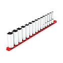 TEKTON 1/2 Inch Drive 6-Point Socket Set, 15-Piece | SHD92106
