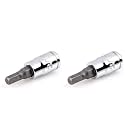 TEKTON 1/4 Inch Drive x 3/16 Inch Hex Bit Socket | SHB02203 (Pack of 2)