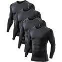 TELALEO Men's Compression Shirt Long Sleeve T Shirt Undershirt Baselayer